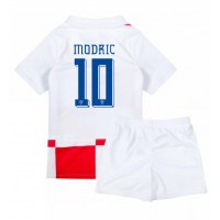 Camiseta Croacia Luka Modric #10 Primera Equipación para niños Eurocopa 2024 manga corta (+ pantalones cortos)